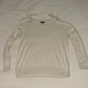 Massimo Dutti Long Sleeve Blouse Open Shoulder Shirt